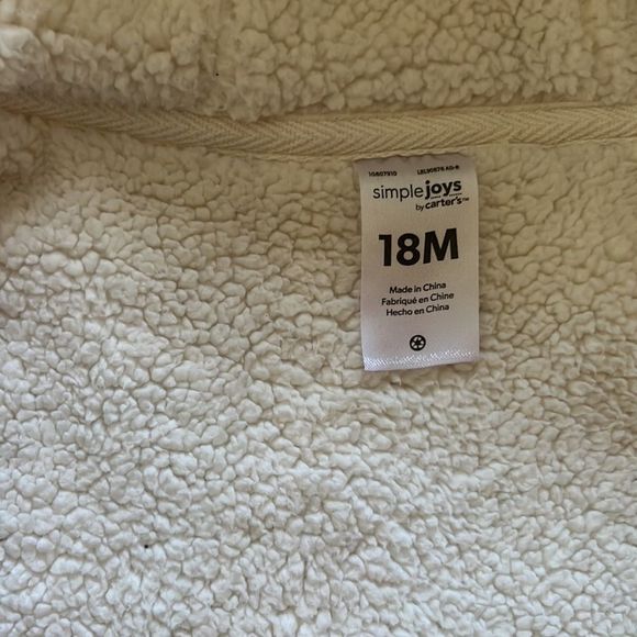 Carters Quilted Zip Up Hoodie - Picture 4 of 6